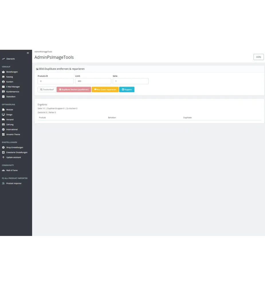 PSImageTools Pro – Intelligente Bildoptimierung & Duplikaterkennung für PrestaShop