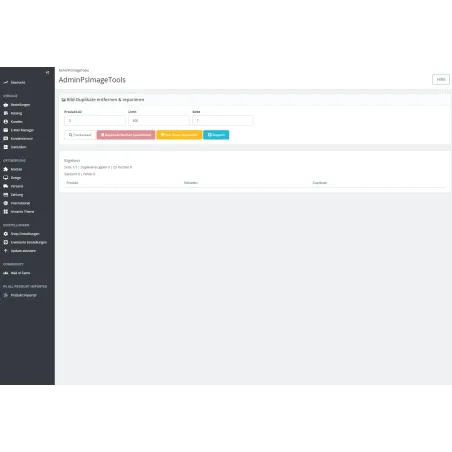 PSImageTools Pro – Bildoptimierung & Duplikate entfernen für PrestaShop