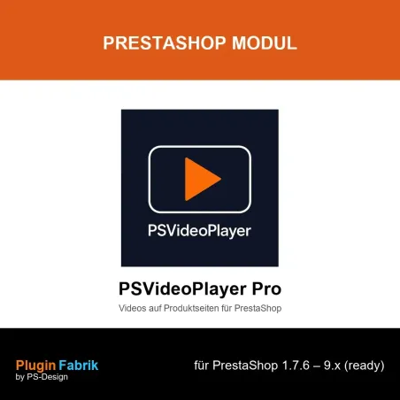 PSVideoPlayer Pro – Videos auf Produktseiten für PrestaShop