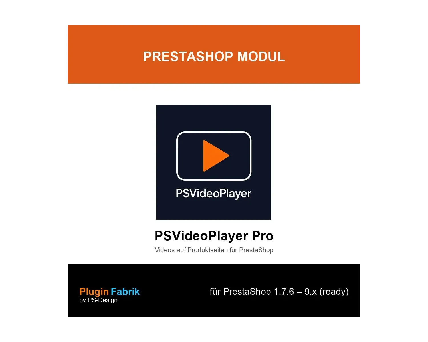 PSVideoPlayer Pro – Videos auf Produktseiten für PrestaShop