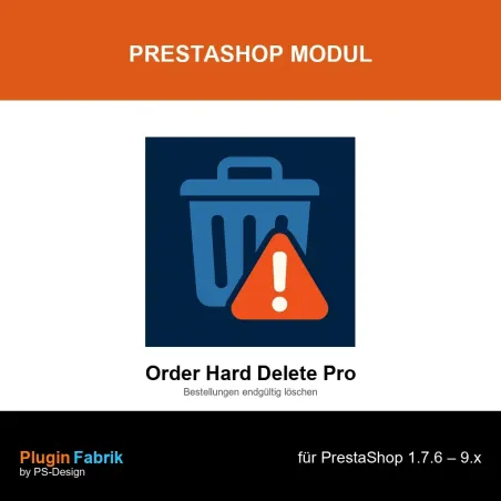 Order Hard Delete Pro – Permanently Delete Orders | PrestaShop Module