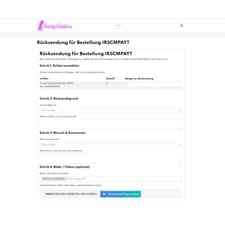 ReturaX – Retouren & Widerrufsmanager für PrestaShop