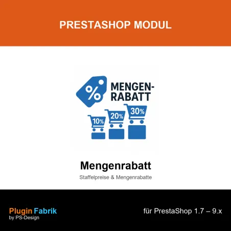 PluginFabrik – Mengenrabatt Pro | Dynamische Warenkorb-Rabattstaffeln für PrestaShop