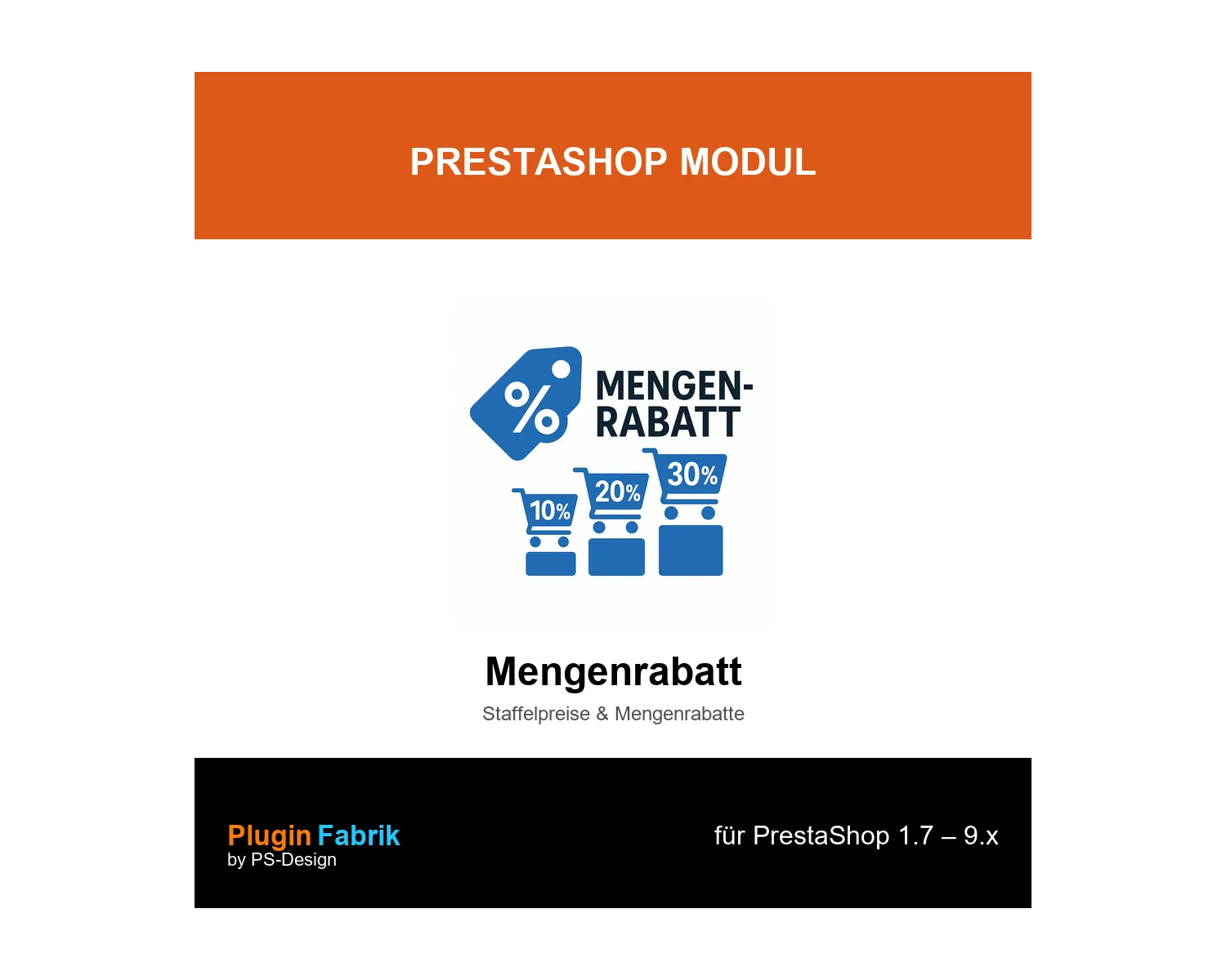 PluginFabrik – Mengenrabatt Pro | Dynamische Warenkorb-Rabattstaffeln für PrestaShop