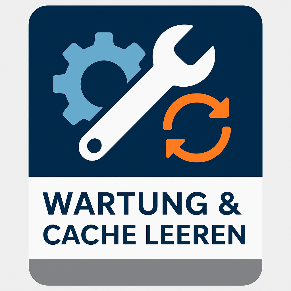 Wartung & Cache leeren